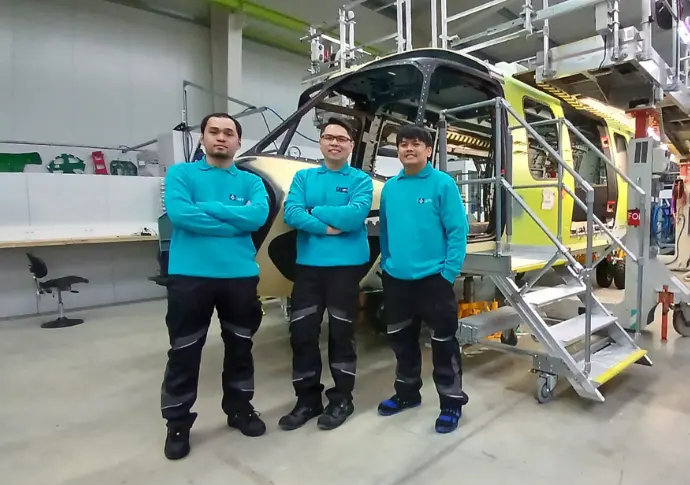 Équipe du groupe ARTS chez Airbus Donauwörth